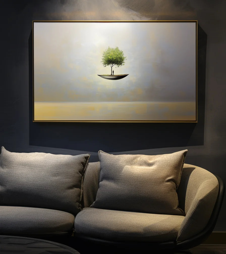 Multicolor The Solitary Journey - Art Canvas - Artwallpainting