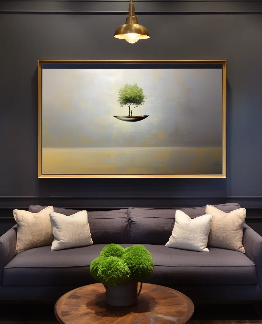 Multicolor The Solitary Journey - Art Canvas - Artwallpainting