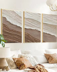 Multicolor Tidal Harmony Wall Art Set Of 3 - Artwallpainting