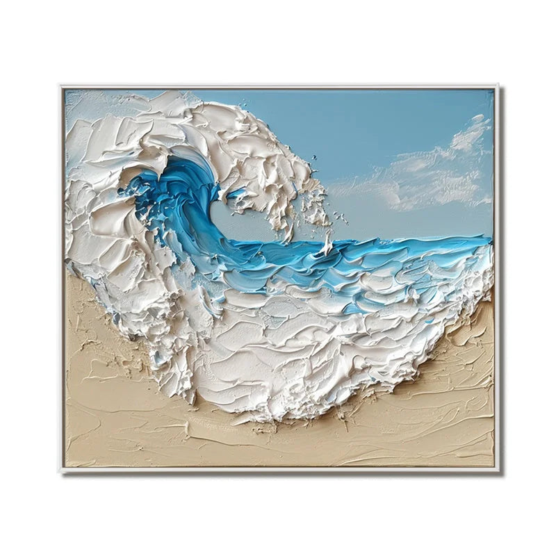 Multicolor Tidal Symphony Canvas Art - Artwallpainting