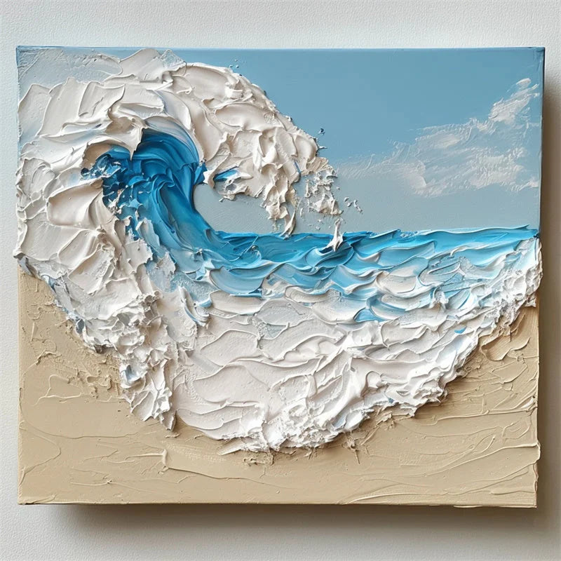 Multicolor Tidal Symphony Canvas Art - Artwallpainting