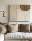 Multicolor Timeless Balance-Minimalist Texture Semi-Circle Geometric Wall Art - Artwallpainting