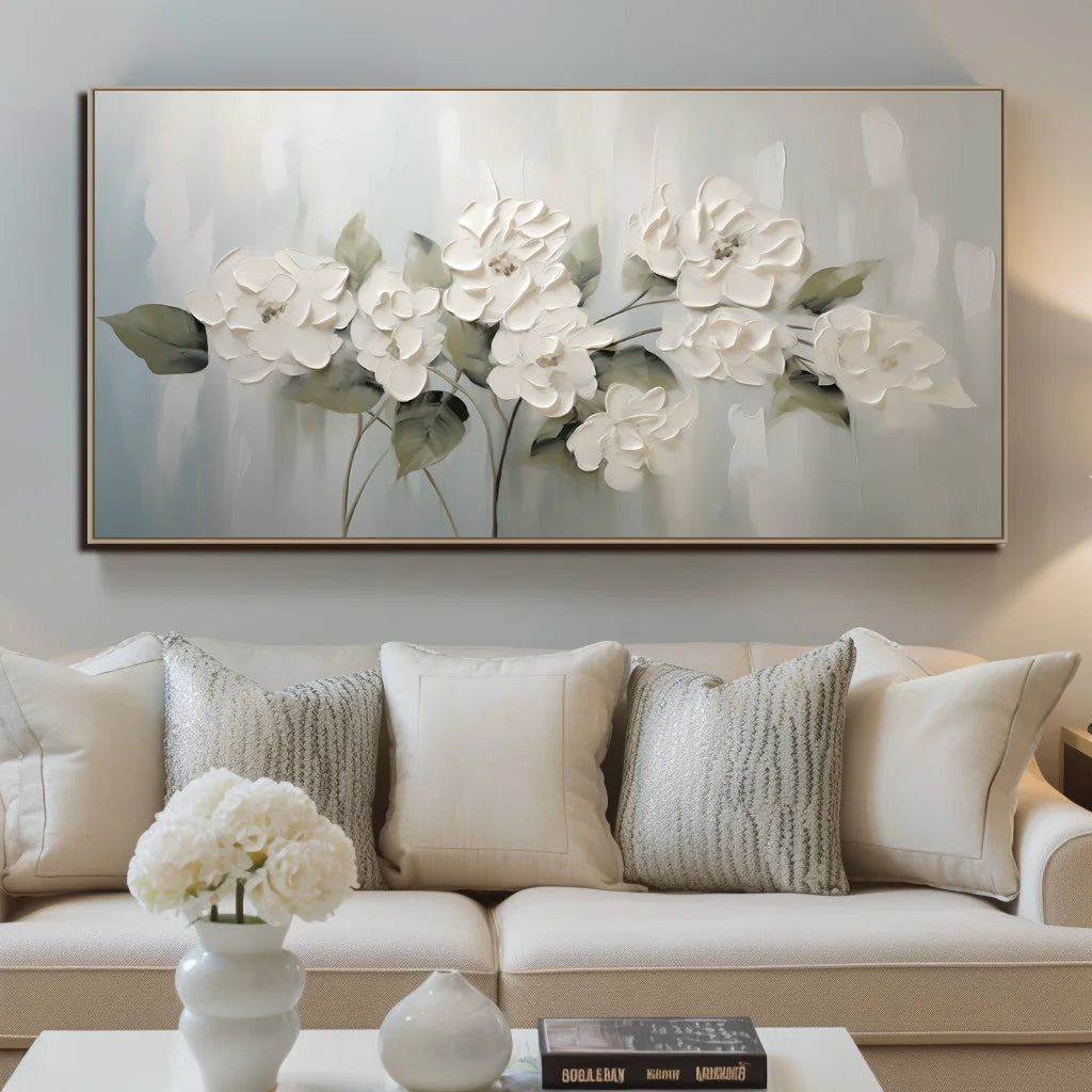 Multicolor Timeless Petals - Textured Floral Canvas - Artwallpainting