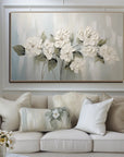 Multicolor Timeless Petals - Textured Floral Canvas - Artwallpainting