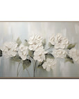 Multicolor Timeless Petals - Textured Floral Canvas - Artwallpainting
