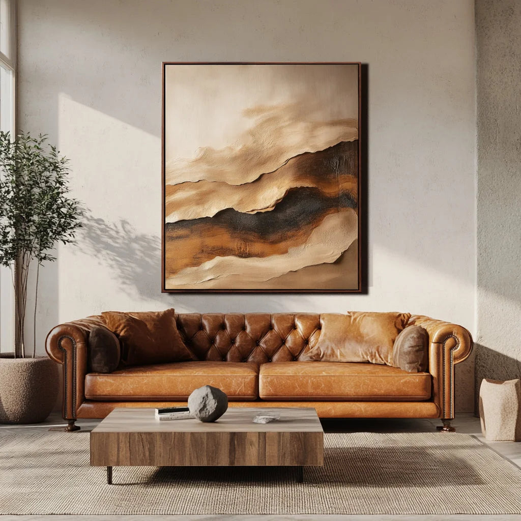 Multicolor Timeless Terrain Canvas Painting For Home Decoration - Artwallpainting