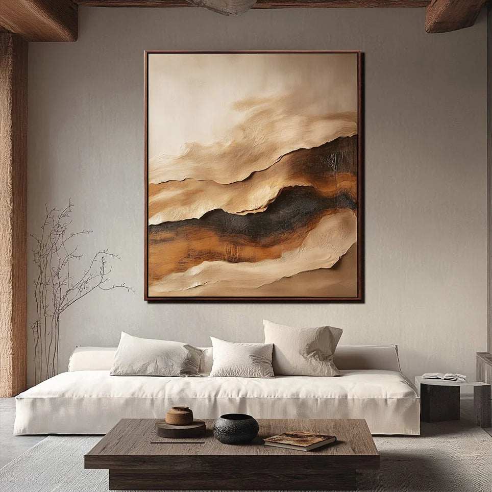 Multicolor Timeless Terrain Canvas Painting For Home Decoration - Artwallpainting