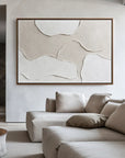 Multicolor Tranquil Layers-Minimalist Light Hand Drawn Organic Soft Block Wall Art - Artwallpainting
