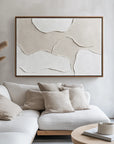 Multicolor Tranquil Layers-Minimalist Light Hand Drawn Organic Soft Block Wall Art - Artwallpainting