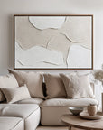 Multicolor Tranquil Layers-Minimalist Light Hand Drawn Organic Soft Block Wall Art - Artwallpainting