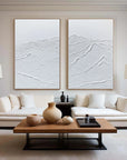 Multicolor Tranquil Peaks Wall Art Set Of 2 - Artwallpainting