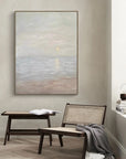 Multicolor Tranquil Seascape Canvas Art - Artwallpainting