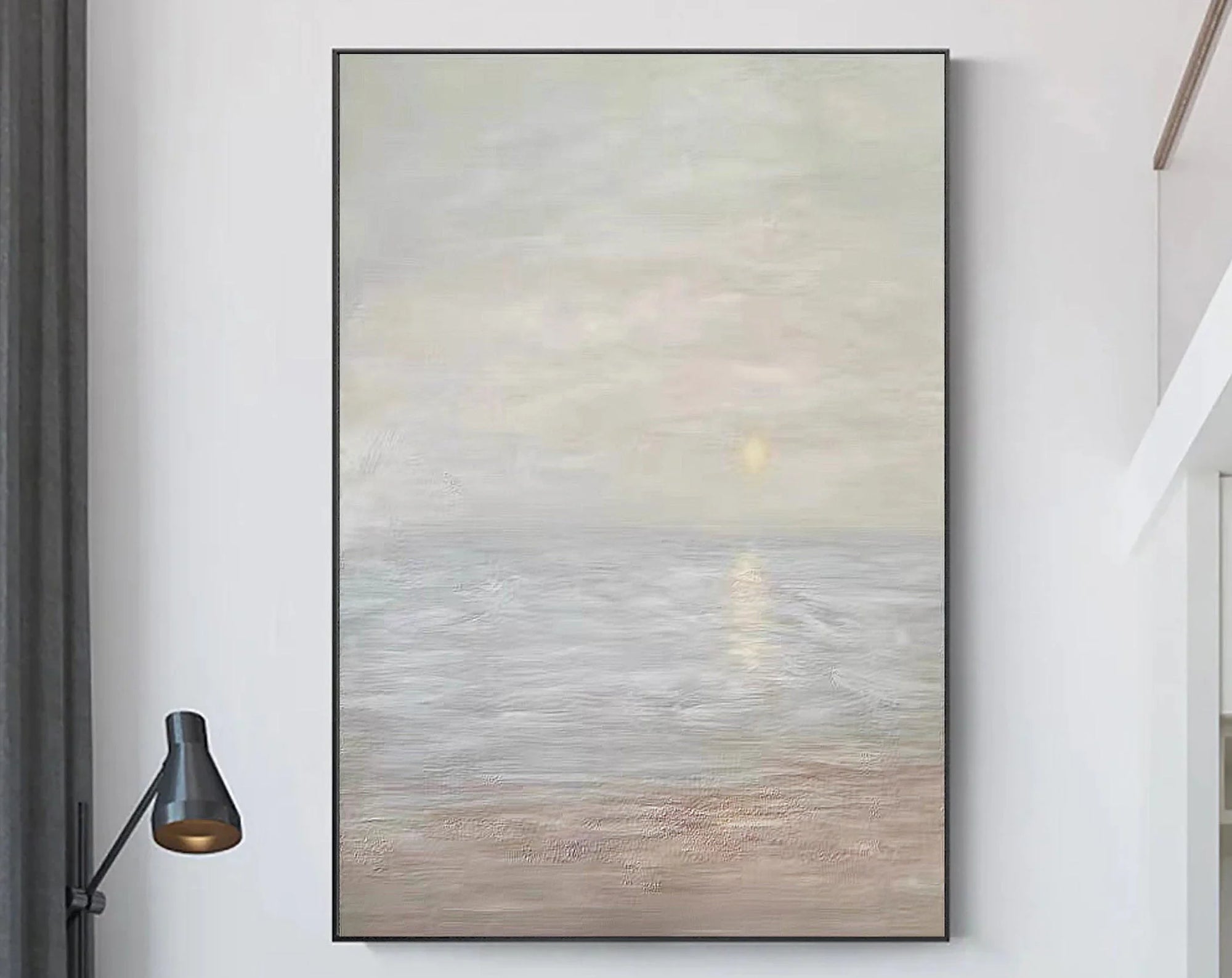 Multicolor Tranquil Seascape Canvas Art - Artwallpainting