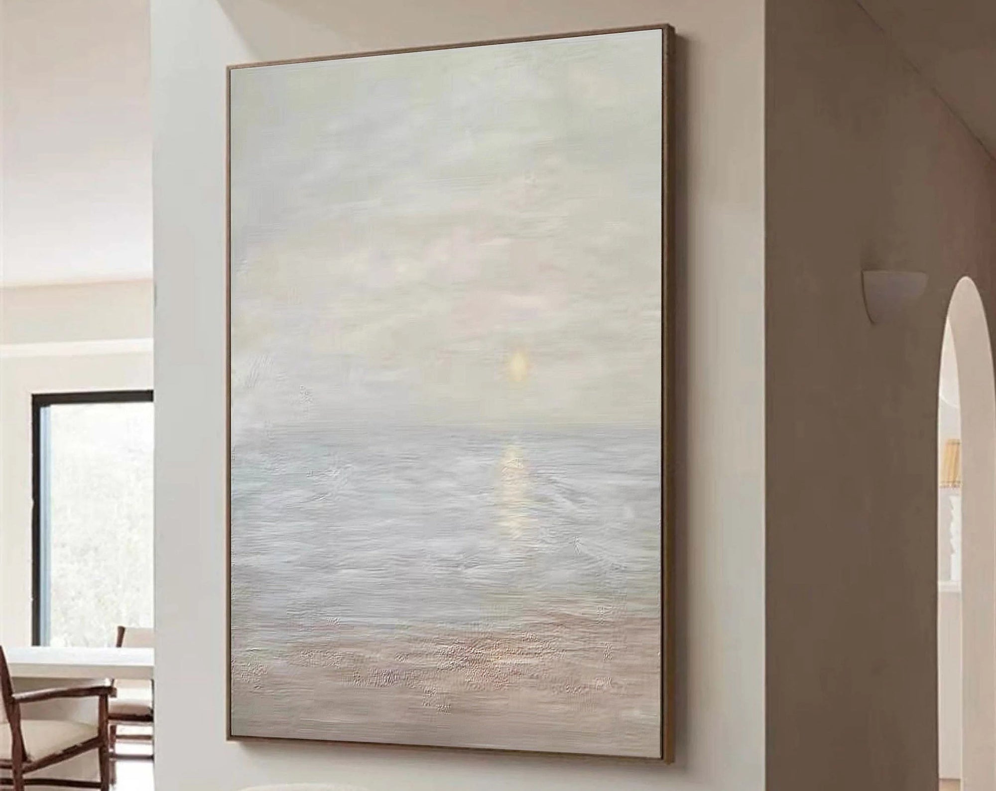 Multicolor Tranquil Seascape Canvas Art - Artwallpainting