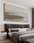 Multicolor Tranquil Shoreline Minimalist Oil Painting - Artwallpainting