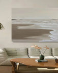Multicolor Tranquil Shoreline Minimalist Oil Painting - Artwallpainting