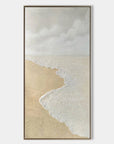 Multicolor Tranquil Shoreline Textured Coastal Canvas - Artwallpainting