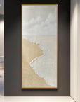 Multicolor Tranquil Shoreline Textured Coastal Canvas - Artwallpainting