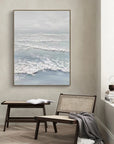 Multicolor Tranquil Tides Textured Ocean-Inspired Wall Art - Artwallpainting