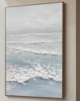 Multicolor Tranquil Tides Textured Ocean-Inspired Wall Art - Artwallpainting