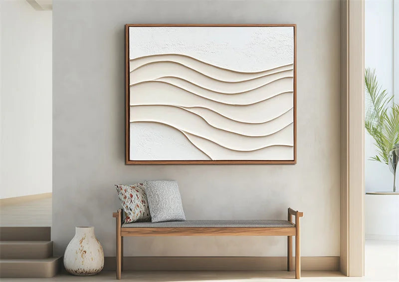 Multicolor Tranquil Waves 3D Wall Art - Artwallpainting