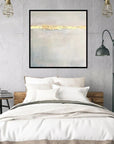 Multicolor Twilight End - Modern Minimalist Final Sunset Hand-Painted Oil Painting Wall Art - Artwallpainting