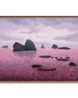 Multicolor Twilight Serenity Abstract Seascape Textured Canvas Art - Artwallpainting