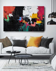 Multicolor Urban Abstract Symphony-Abstract Color Block Turbulent Wall Art - Artwallpainting