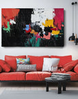 Multicolor Urban Abstract Symphony-Abstract Color Block Turbulent Wall Art - Artwallpainting
