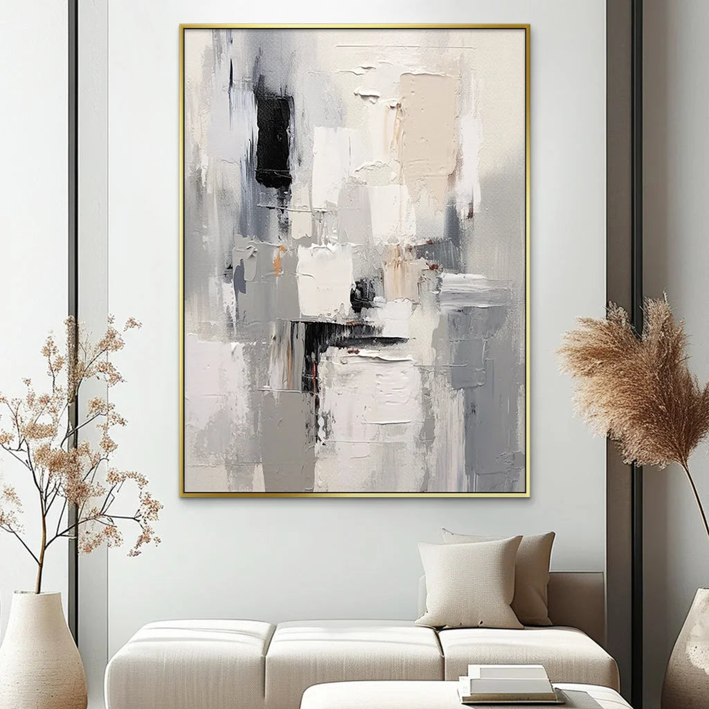 Multicolor Urban Echo Abstract Canvas - Artwallpainting