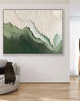 Multicolor Valley Vista Textured Abstract Landscape Art - Artwallpainting