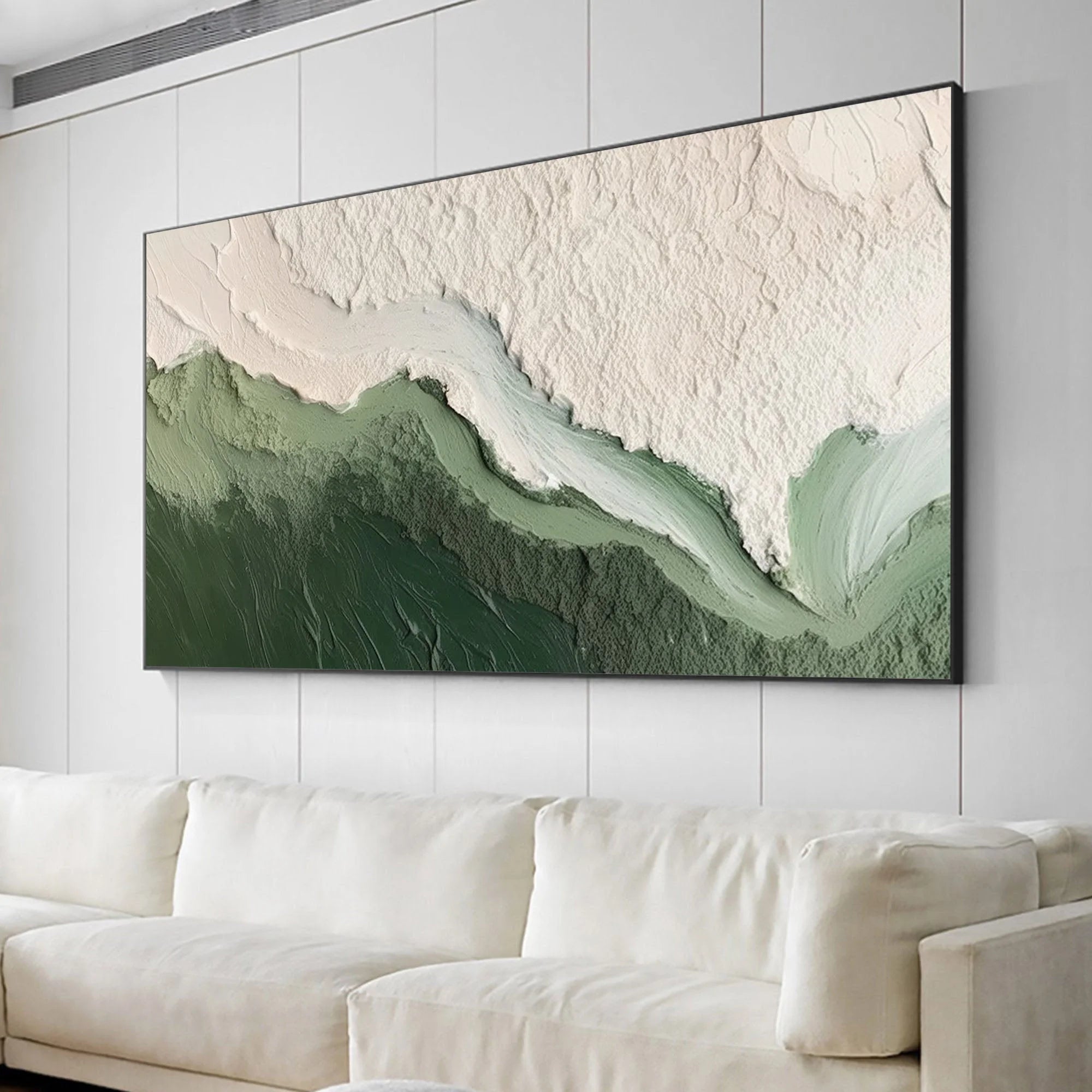 Multicolor Valley Vista Textured Abstract Landscape Art - Artwallpainting