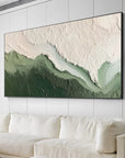 Multicolor Valley Vista Textured Abstract Landscape Art - Artwallpainting