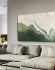 Multicolor Valley Vista Textured Abstract Landscape Art - Artwallpainting