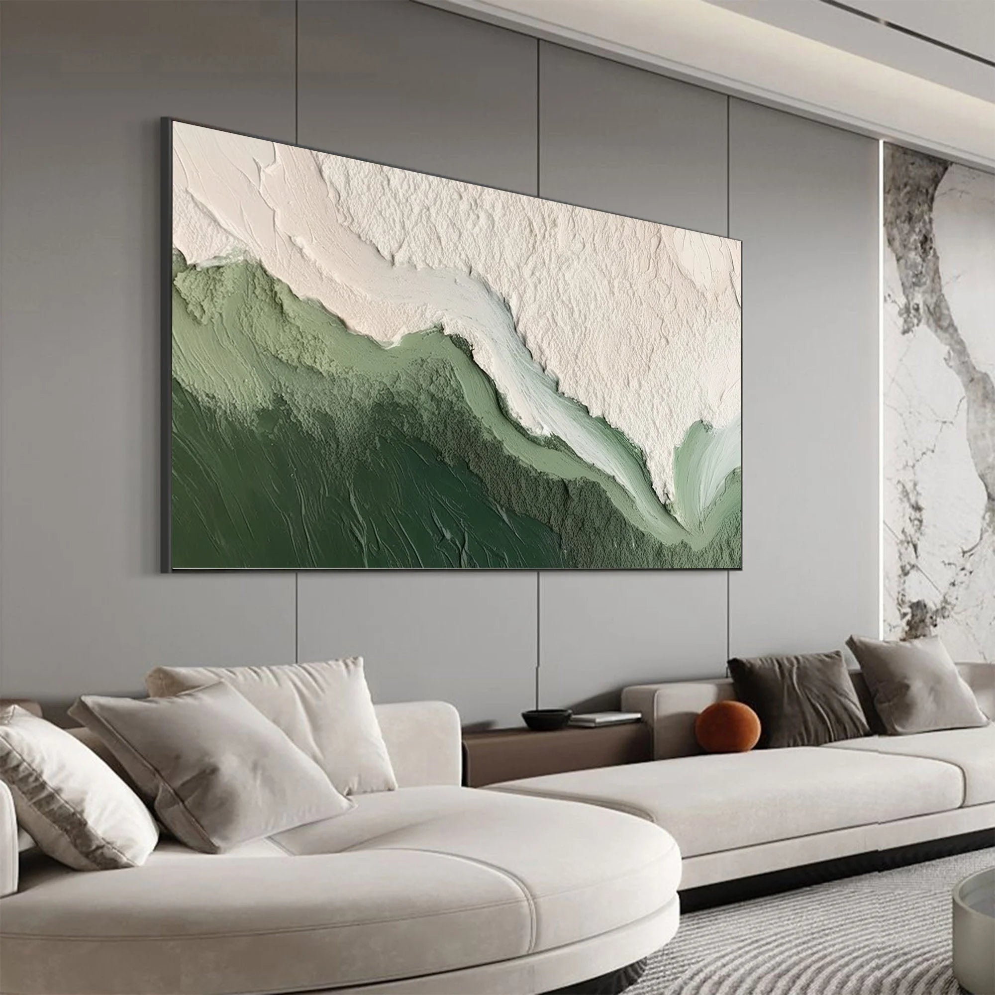 Multicolor Valley Vista Textured Abstract Landscape Art - Artwallpainting
