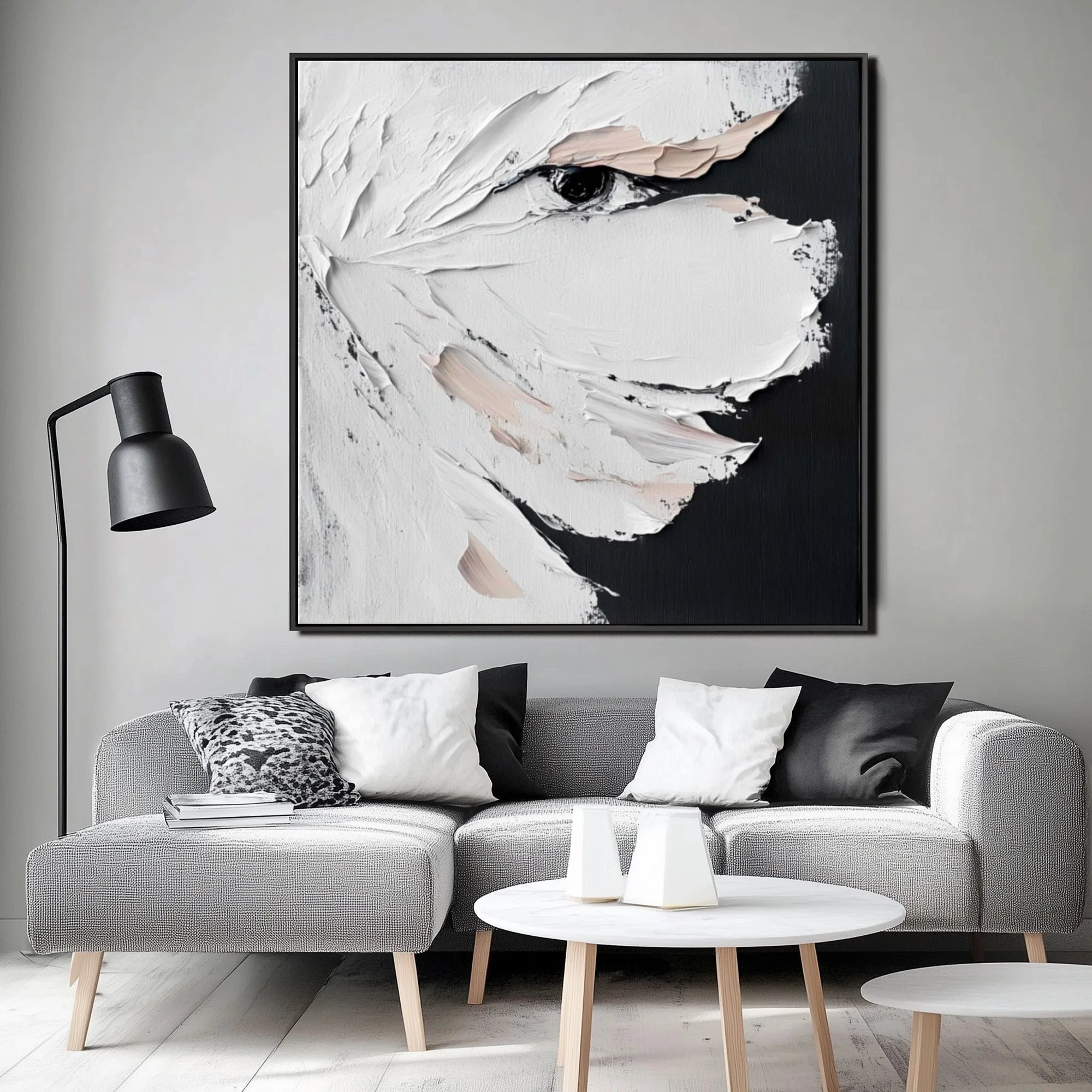 Multicolor Veiled Reflection - Canvas Art - Artwallpainting