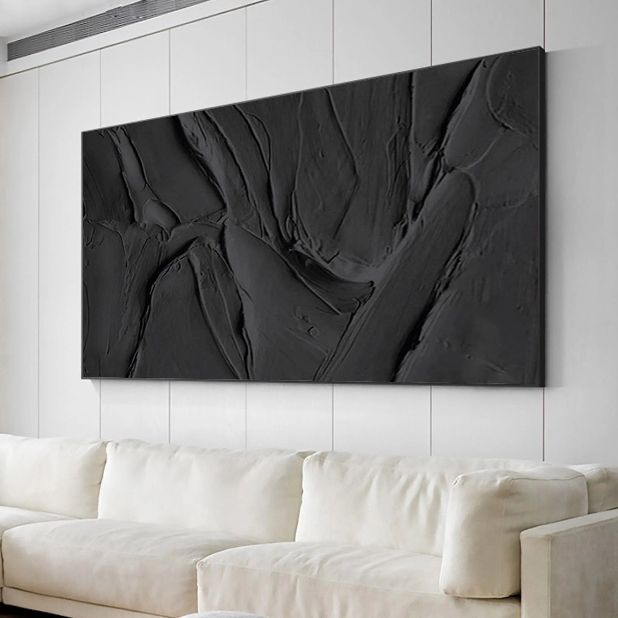 Multicolor Velvet Shadows Abstract Textured Canvas Art - Artwallpainting