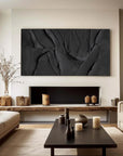 Multicolor Velvet Shadows Abstract Textured Canvas Art - Artwallpainting