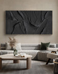 Multicolor Velvet Shadows Abstract Textured Canvas Art - Artwallpainting