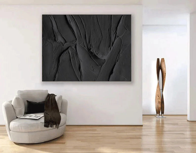 Multicolor Velvet Shadows Abstract Textured Canvas Art - Artwallpainting