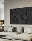 Multicolor Velvet Shadows Abstract Textured Canvas Art - Artwallpainting