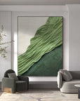 Multicolor Verdant Flow Textured Canvas - Artwallpainting