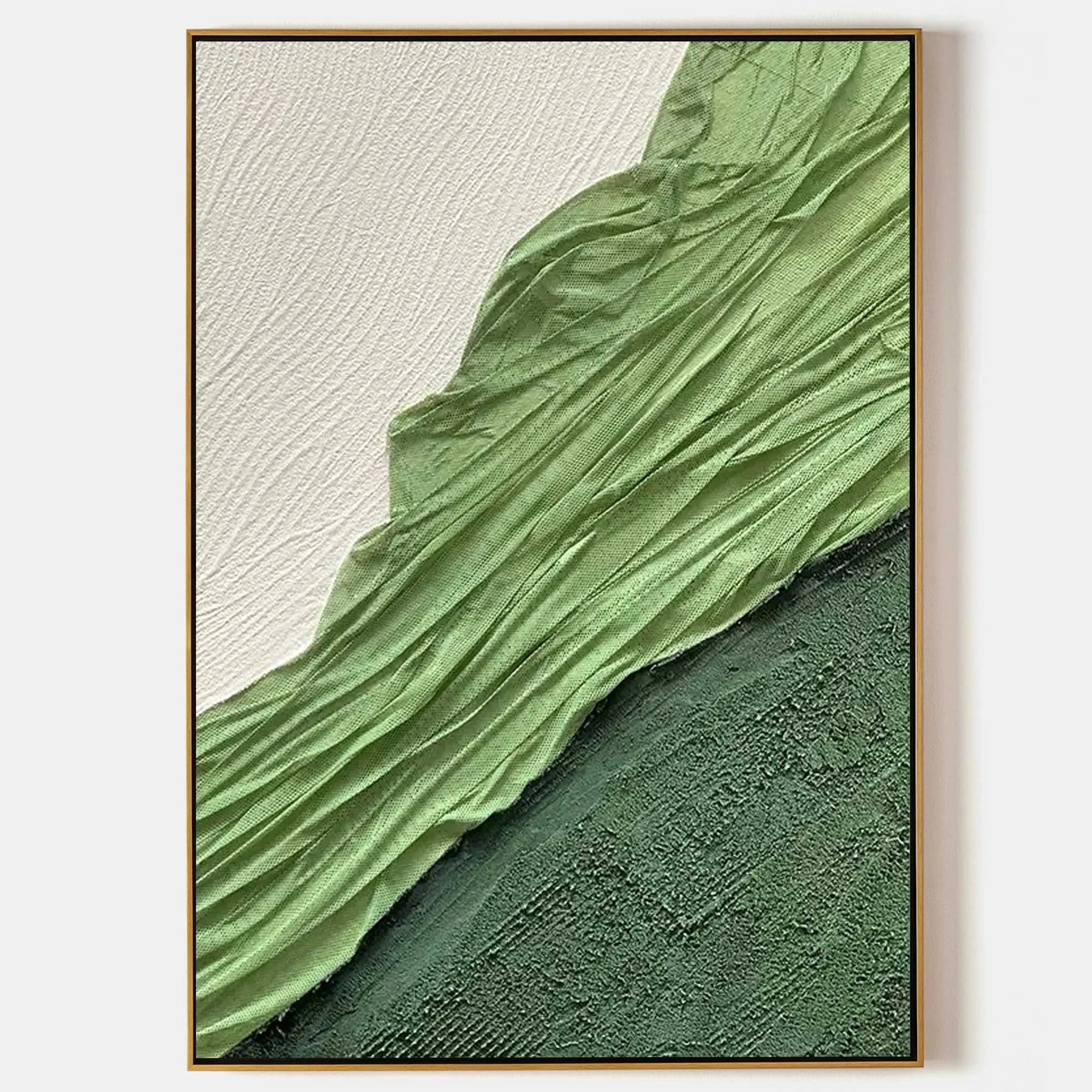 Multicolor Verdant Flow Textured Canvas - Artwallpainting