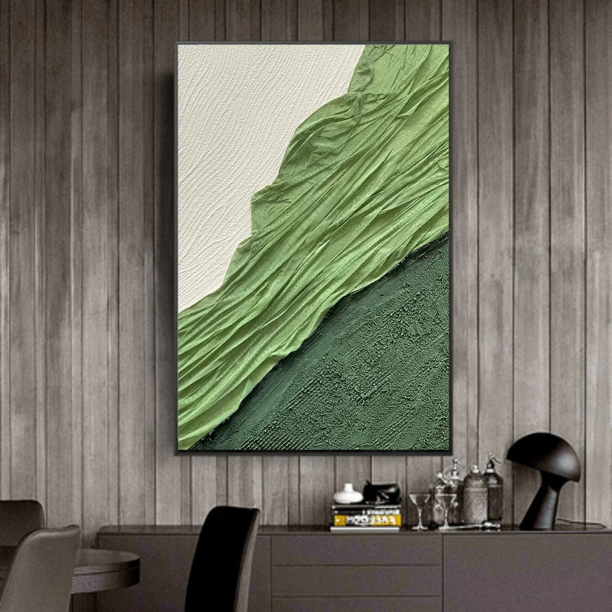 Multicolor Verdant Flow Textured Canvas - Artwallpainting