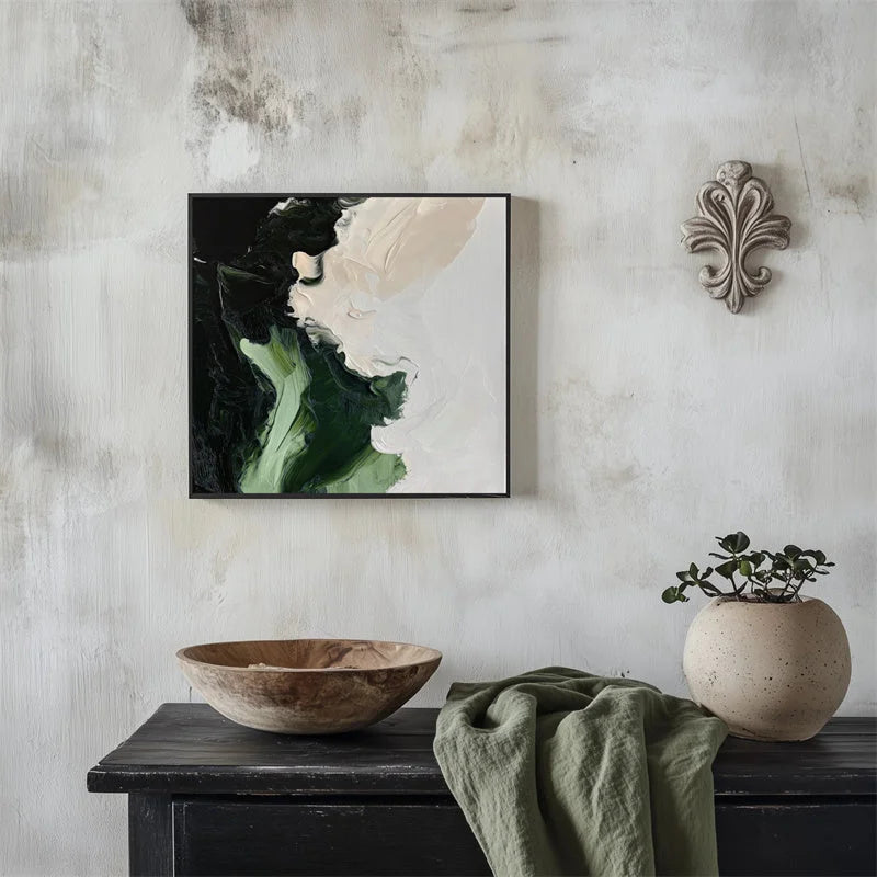 Multicolor Verdant Serenity Canvas Painting For Home Decoration - Artwallpainting