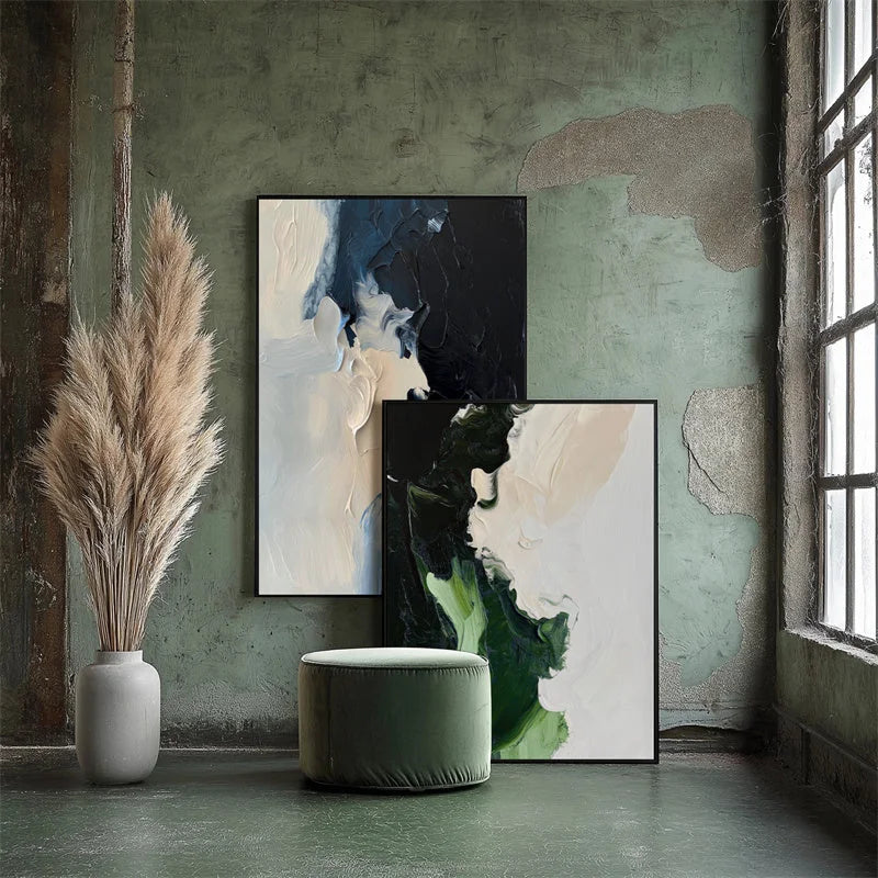 Multicolor Verdant Serenity Canvas Painting For Home Decoration - Artwallpainting
