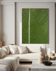 Multicolor Verdant Veins - Minimalist Textured Leaf Abstract Oil Painting - Artwallpainting
