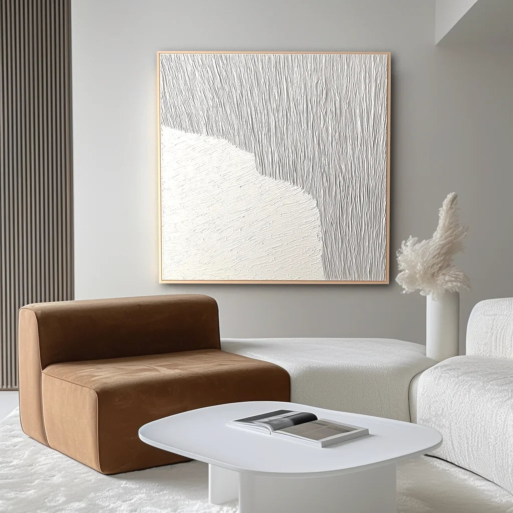 Multicolor Vertical Abstract Wall Art - Silent Divide - Artwallpainting