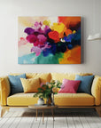 Multicolor Vibrant Bloom Abstract Canvas - Artwallpainting