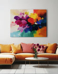 Multicolor Vibrant Bloom Abstract Canvas - Artwallpainting